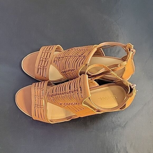 MERONA PEEP TOE CUTOUT WOMEN"S WEDGE STYLE SANDAL - Picture 7 of 14